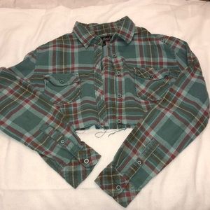 Cropped vintage flannel